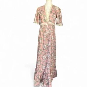 Gilligan & O'Malley Pink Floral Nightgown